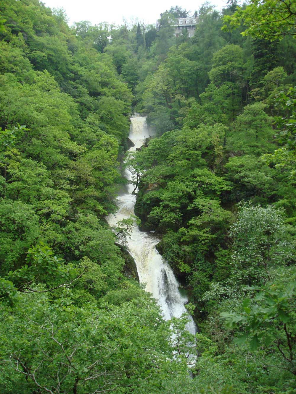 Devil's Bridge Waterfalls in the spring